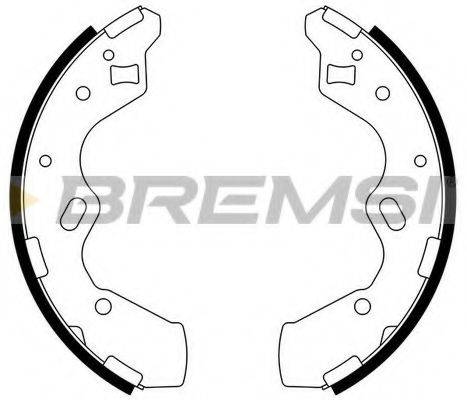 BREMSI GF0796 Комплект гальмівних колодок