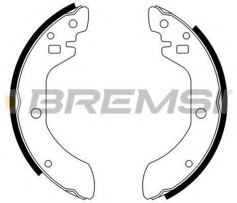 BREMSI GF0842 Комплект гальмівних колодок