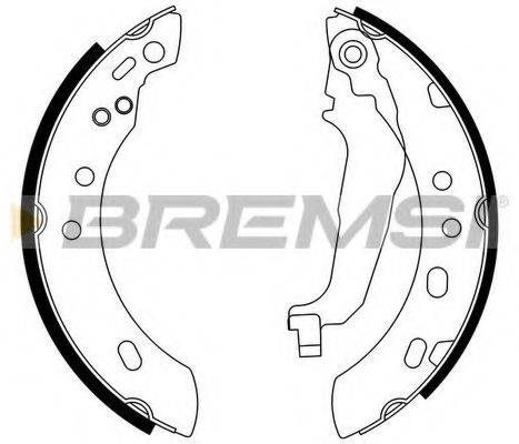 BREMSI GF0856 Комплект гальмівних колодок