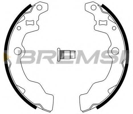 BREMSI GF0882A Комплект гальмівних колодок