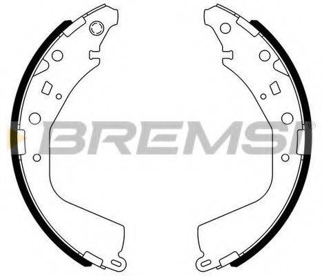 BREMSI GF0975 Комплект гальмівних колодок