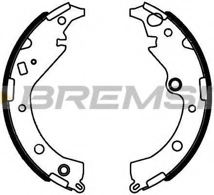 BREMSI GF0989 Комплект гальмівних колодок