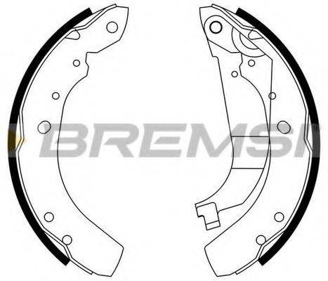 BREMSI GF4657 Комплект гальмівних колодок