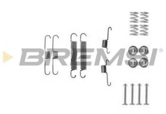 BREMSI SK0012 Комплектуючі, гальмівна колодка