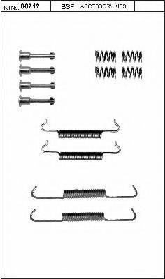 BSF 00712 Комплектуючі, стоянкова гальмівна система
