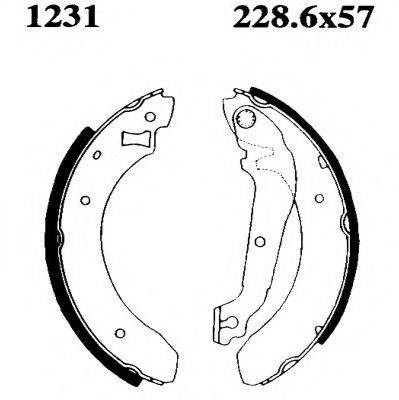 BSF 06118 Комплект гальмівних колодок