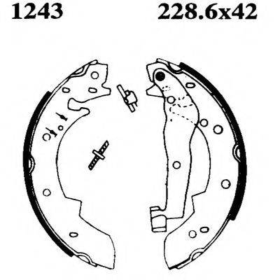 BSF 01243 Комплект гальмівних колодок