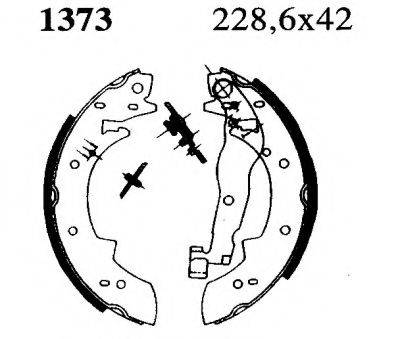 BSF 01373 Комплект гальмівних колодок