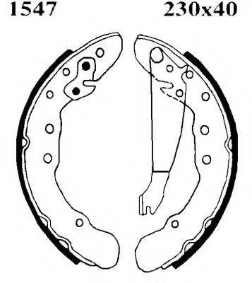 BSF 06276 Комплект гальмівних колодок