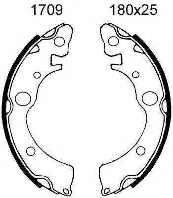 BSF 01709 Комплект гальмівних колодок