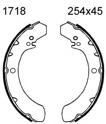BSF 01718 Комплект гальмівних колодок