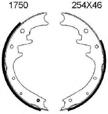 BSF 01750 Комплект гальмівних колодок