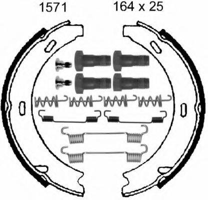 BSF 01571K Комплект гальмівних колодок, стоянкова гальмівна система