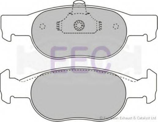 EEC BRP1051 Комплект гальмівних колодок, дискове гальмо