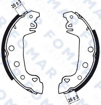 FOMAR FRICTION FO0114 Комплект гальмівних колодок