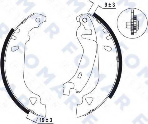 FOMAR FRICTION FO0457 Комплект гальмівних колодок