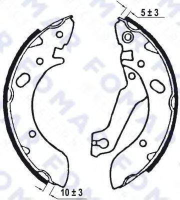 FOMAR FRICTION FO0576 Комплект гальмівних колодок