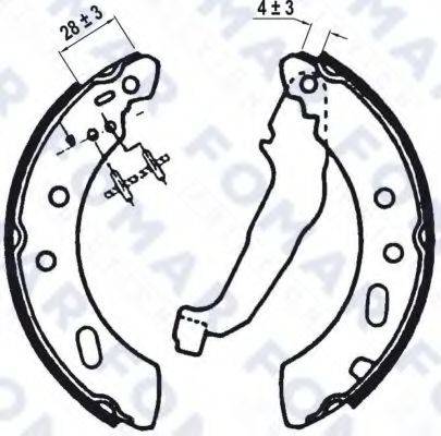 FOMAR FRICTION FO0582 Комплект гальмівних колодок