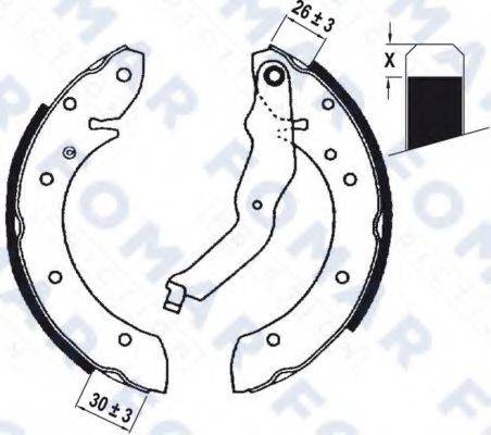 FOMAR FRICTION FO0633 Комплект гальмівних колодок