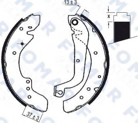 FOMAR FRICTION FO0636 Комплект гальмівних колодок