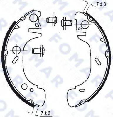 FOMAR FRICTION FO0643 Комплект гальмівних колодок