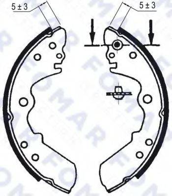 FOMAR FRICTION FO9019 Комплект гальмівних колодок