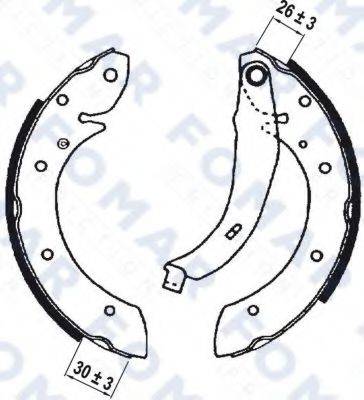 FOMAR FRICTION FO9043 Комплект гальмівних колодок