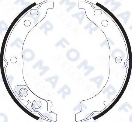 FOMAR FRICTION FO9071 Комплект гальмівних колодок, стоянкова гальмівна система