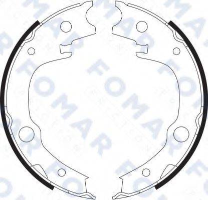 FOMAR FRICTION FO9077 Комплект гальмівних колодок, стоянкова гальмівна система