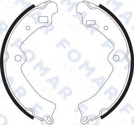 FOMAR FRICTION FO9085 Комплект гальмівних колодок