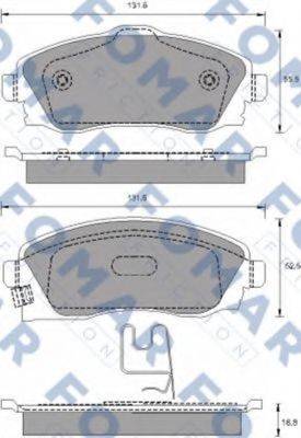 FOMAR FRICTION FO783481 Комплект гальмівних колодок, дискове гальмо