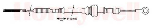 BENDIX 432715B Трос, стоянкова гальмівна система