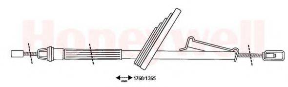 BENDIX 432806B Трос, стоянкова гальмівна система