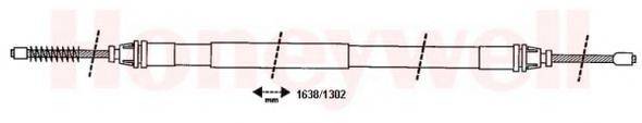 BENDIX 432829B Трос, стоянкова гальмівна система