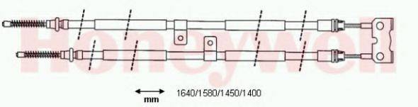 BENDIX 432930B Трос, стоянкова гальмівна система