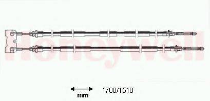 BENDIX 432933B Трос, стоянкова гальмівна система