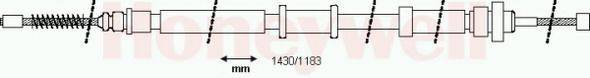 BENDIX 433058B Трос, стоянкова гальмівна система