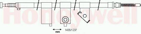 BENDIX 434365B Трос, стоянкова гальмівна система