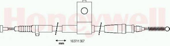 BENDIX 434369B Трос, стоянкова гальмівна система