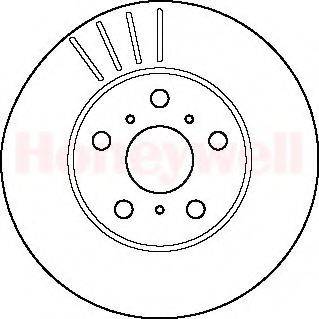 BENDIX 561808B гальмівний диск