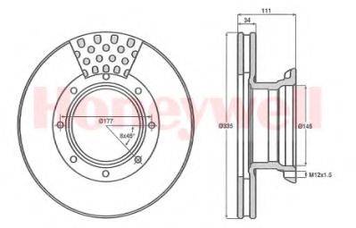 BENDIX 567768B гальмівний диск