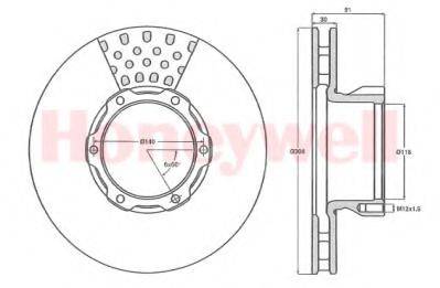 BENDIX 567770B гальмівний диск