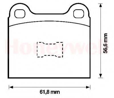 BENDIX 571232B Комплект гальмівних колодок, дискове гальмо