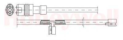 BENDIX 581323 Сигналізатор, знос гальмівних колодок