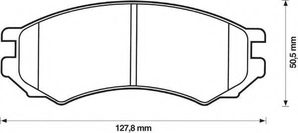 BENDIX 571400B Комплект гальмівних колодок, дискове гальмо