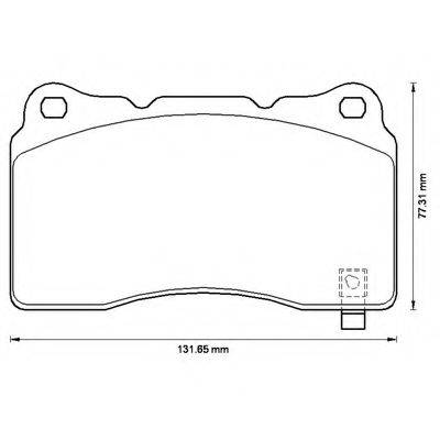 BENDIX 572508B Комплект гальмівних колодок, дискове гальмо