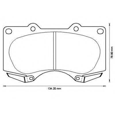 BENDIX 572515B Комплект гальмівних колодок, дискове гальмо