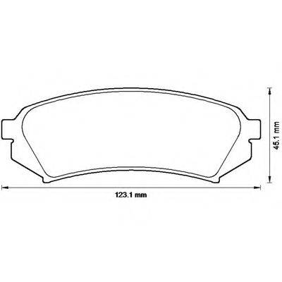 BENDIX 572548B Комплект гальмівних колодок, дискове гальмо