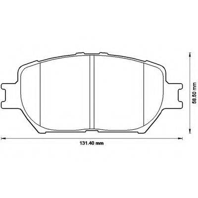 BENDIX 572553B Комплект гальмівних колодок, дискове гальмо