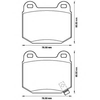 BENDIX 572558B Комплект гальмівних колодок, дискове гальмо